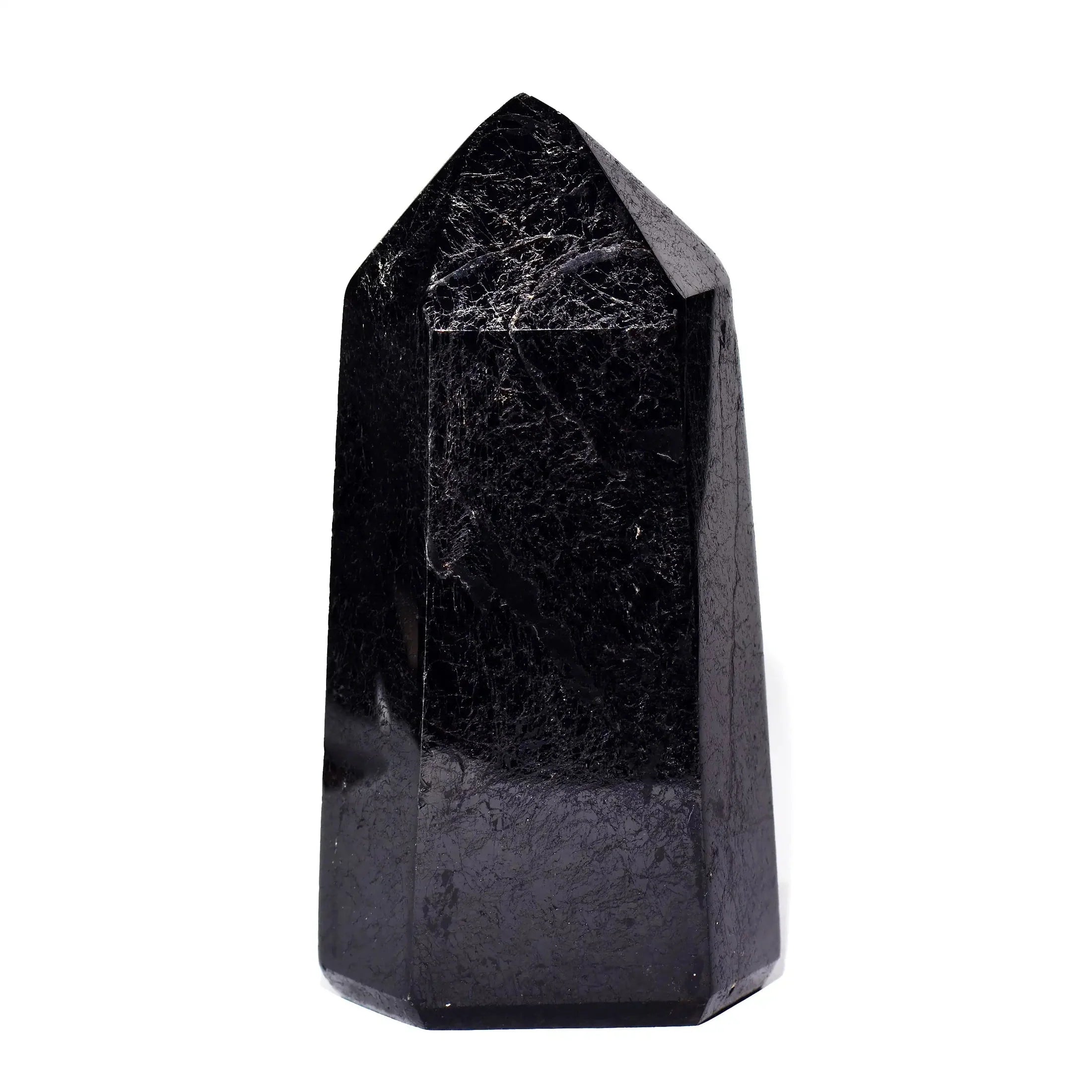Black Tourmaline Point Polished