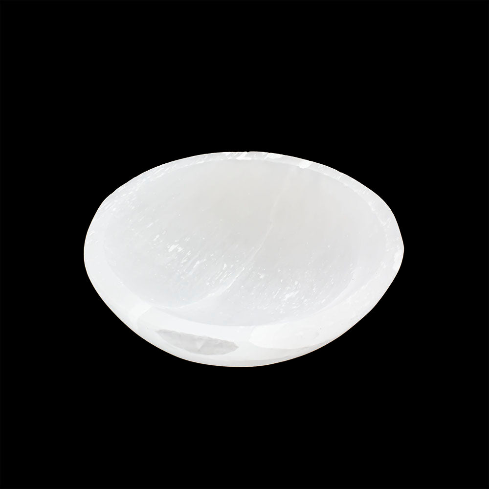 Satin Spar Selenite Crystal Bowl 100 mm