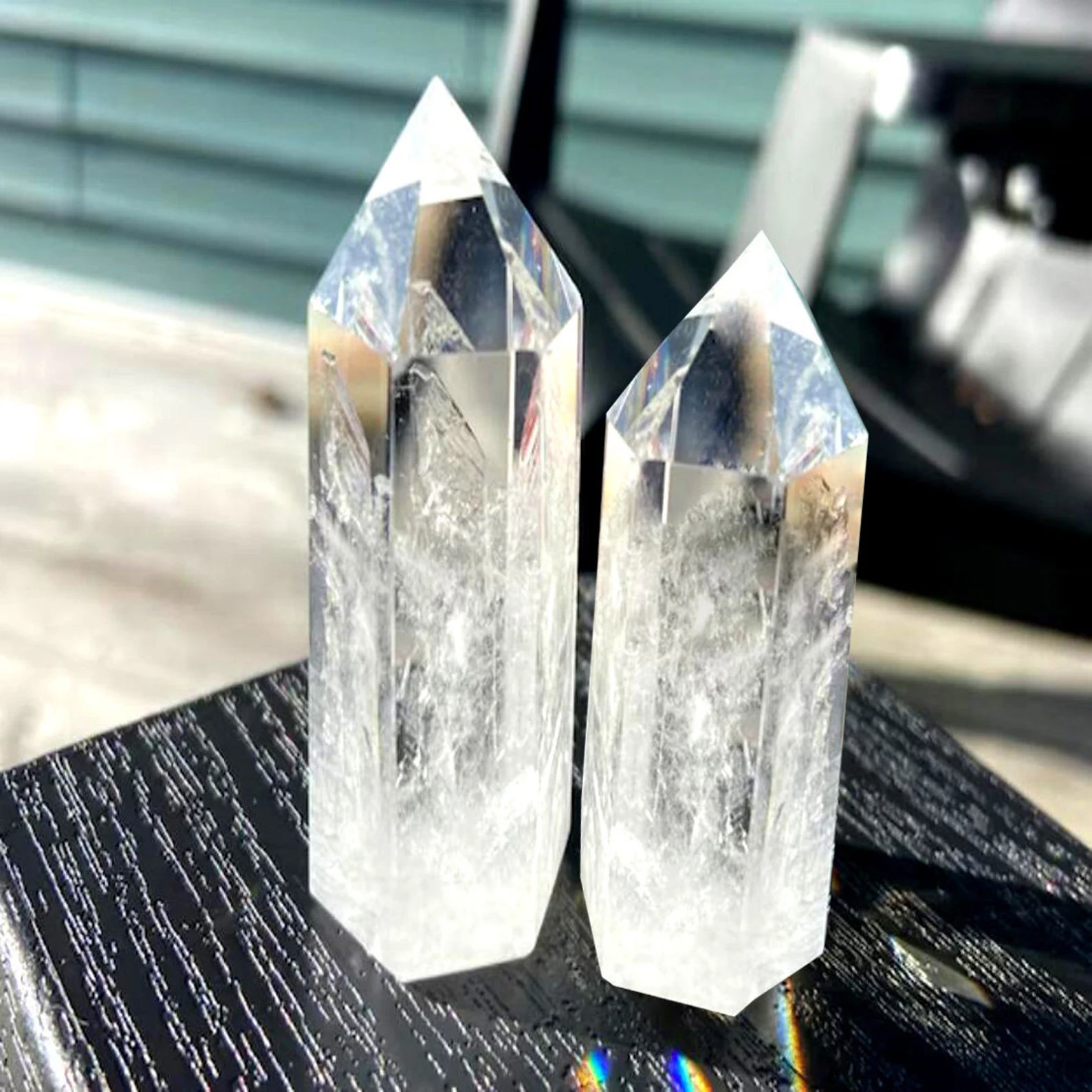 Natural Clear Quartz Tower