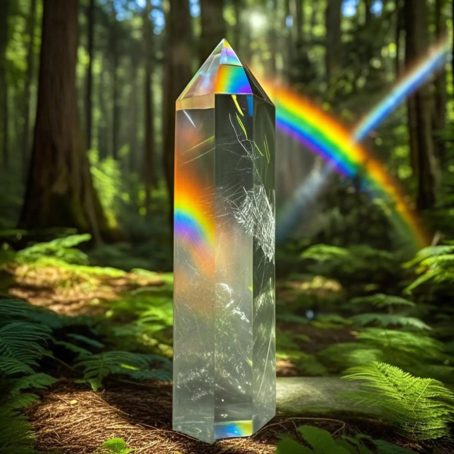 Natural Clear Quartz Tower